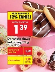 Donut z polewą kakaową