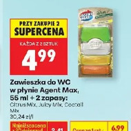 Zawieszka do WC w płynie Agent Max