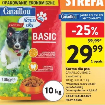 Karma dla psa Canaillou Basic z wołowiną