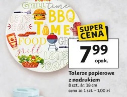 Talerze papierowe z nadrukiem