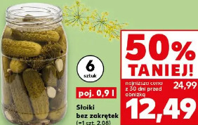 Słoiki bez zakrętek 6 sztuk