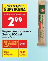 Papier śniadaniowy Zosia, 100 szt.