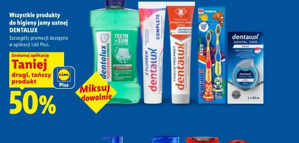 Wszystkie produkty do higieny jamy ustnej Dentalux