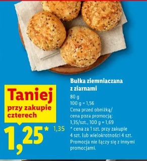 Bułka ziemniaczana z ziarnami