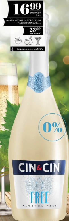 Wino bezalkoholowe musujące Cin&Cin