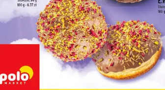 Pączek z podwójnym nadzieniem: pistacji i maliny