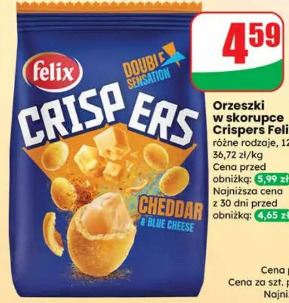 Orzeszki w skorupce Crispers Felix
