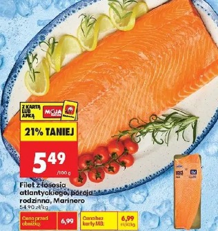 Filet z łososia atlantyckiego, porcja rodzinna Marinero