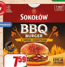 Burger BBQ z serem Sokołów