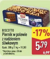 Biscotto Piernik w polewie z nadzieniem śliwkowym