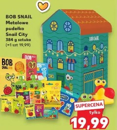 BOB SNAIL Metalowe pudełko Snail City