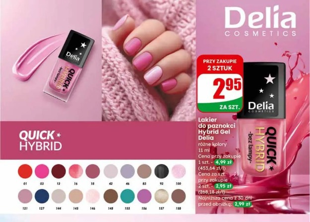 Lakier do paznokci Hybrid Gel Delia