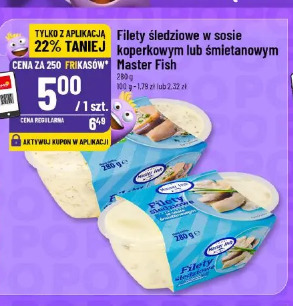Filety śledziowe w sosie koperkowym lub śmietanowym Master Fish