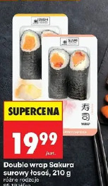 Double wrap Sakura surowy łosoś