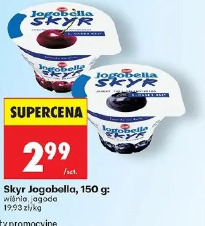 Skyr Jogobella wiśnia, jagoda