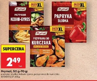Prymat papryka słodka, kebab-gyros, przyprawa do kurczaka