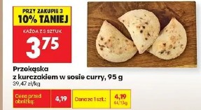 Przekąska z kurczakiem w sosie curry