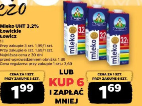 Mleko UHT 3,2% Łowickie Łowicz