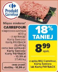 Carrefour mięso mielone wieprzowo-wołowe