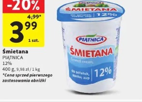 Śmietana Piątnica 12%