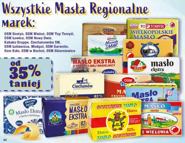 Wszystkie masła regionalne marek
