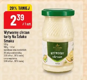 Wytworny chrzan tarty Na Szlaku Smaku