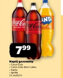 Napój gazowany Coca-Cola Coca-Cola Zero Cukru Fanta Sprite