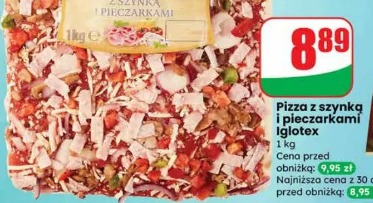 Pizza z szynką i pieczarkami Iglotex