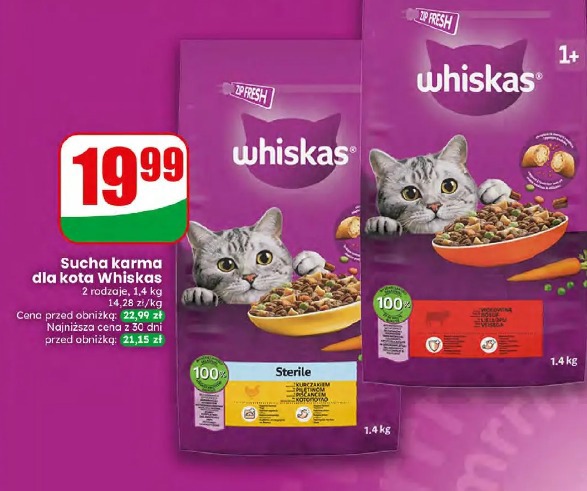 Sucha karma dla kota Whiskas