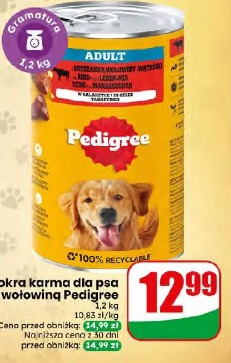 Mokra karma dla psa z wołowiną Pedigree