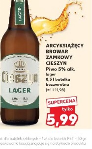 Arcyksiążęcy Browar Zamkowy Cieszyn Piwo 5% alk. lager