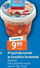 Przysmak surimi w kształcie krewetek Viciunai