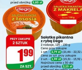 Sałatka pikantna z rybą Dega