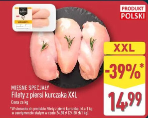 MIĘSNE SPECJAŁY Filety z piersi kurczaka XXL