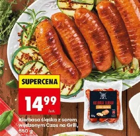 Kiełbasa śląska z serem wędzonym Czas na Grill