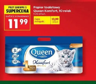 Papier toaletowy Queen Komfort, 10 rolek