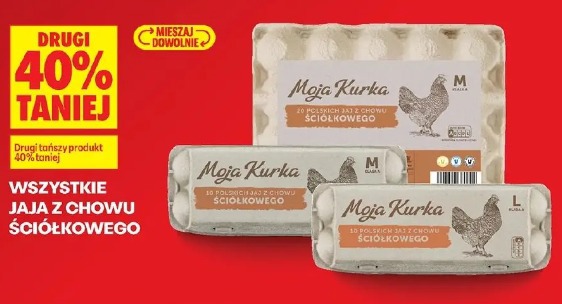 Wszystkie jaja z chowu ściółkowego