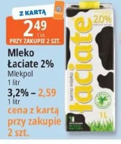 Mleko Łaciate 2% Mlekpol