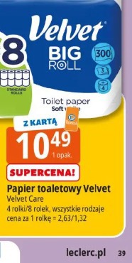 Papier toaletowy Velvet Velvet Care