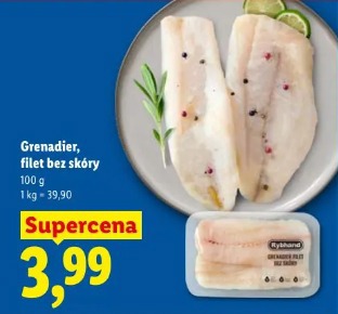 Grenadier, filet bez skóry