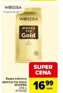 Kawa mielona MOCCA FIX GOLD WOSEBA