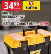 Klucze nasadowe 1/4" Topex