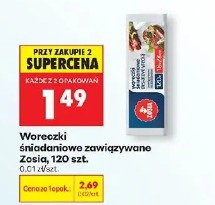 Woreczki śniadaniowe zawiązywane Zosia