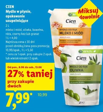 Cien Mydło w płynie, opakowanie uzupełniające