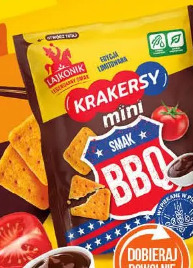 Krakersy mini Lajkonik smak BBQ