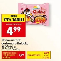 Danie instant carbonara Buldak