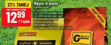Węgiel drzewny Gryf Skand BBQ Grill Grilex