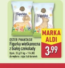 Oster Phantasie Figurka wielkanocna z białej czekolady