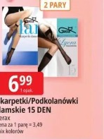 Skarpetki/Podkolanówki damskie 15 DEN Ferax