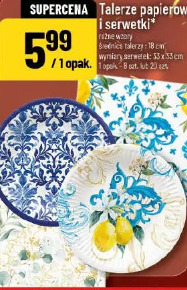 Talerze papierowe i serwetki